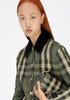 Burberry Green Check Quilted Jacket