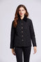 Burberry Diamond-Quilted Snap-Front Jacket