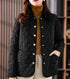 Burberry Diamond-Quilted Snap-Front Jacket