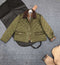 Burberry Corduroy-Collar Diamond-Quilted Jacket