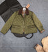 Burberry Corduroy-Collar Diamond-Quilted Jacket
