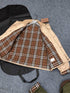 Burberry Corduroy-Collar Diamond-Quilted Jacket