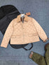 Burberry Corduroy-Collar Diamond-Quilted Jacket