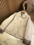 Burberry Reversible Diamond-Quilted Corduroy-Collar Jacket