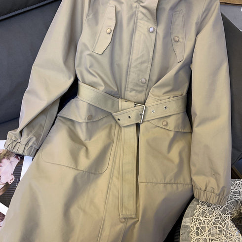 Burberry Hooded Detachable Two-Piece Long Down Jacket