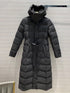 Burberry Belted Hooded Long Down Jacket