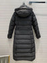 Burberry Belted Hooded Long Down Jacket