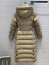 Burberry Belted Hooded Long Down Jacket