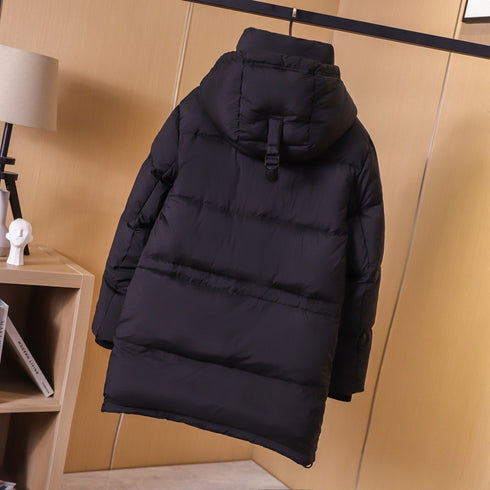 Burberry Unisex Hooded Long Down Jacket