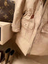 Burberry Removable Fur-Trim Hood Long Down Jacket
