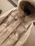 Burberry Removable Fur-Trim Hood Long Down Jacket