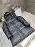 Burberry Navy Hooded Long Puffer Jacket