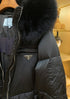 Prada Long Belted Puffer Jacket