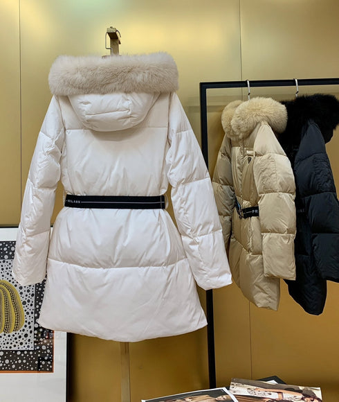 Prada Long Belted Puffer Jacket