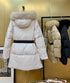 Prada Long Belted Puffer Jacket