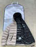 Moncler Hooded Letter Graphic Puffer Coat