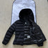 Moncler Hooded Letter Graphic Puffer Coat