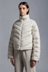 Moncler Letter Graphic Cropped Puffer Coat