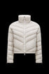 Moncler Letter Graphic Cropped Puffer Coat