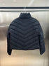 Moncler Letter Graphic Cropped Puffer Coat