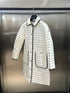 Moncler Women's Long Quilted Button-Front Down Coat