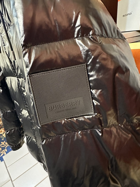 Burberry Hooded Glossy Quilted Puffer Jacket