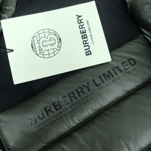 Burberry Contrast Panel Hooded Puffer Jacket