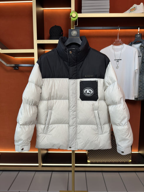 Burberry Color-Block Quilted Puffer Jacket