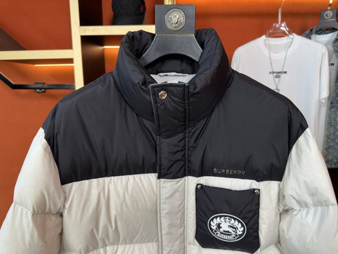 Burberry Color-Block Quilted Puffer Jacket