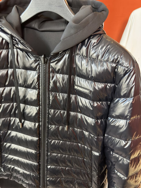 Burberry Reversible Black Hooded Puffer Jacket