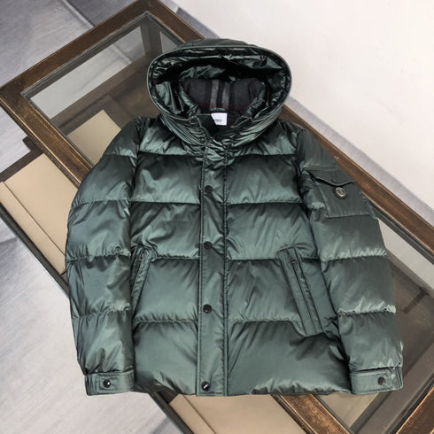 Burberry Glossy Hooded Puffer Jacket