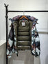 Moncler Geometric Camouflage Hooded Puffer Coat