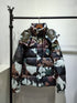 Moncler Geometric Camouflage Hooded Puffer Coat