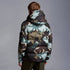 Moncler Geometric Camouflage Hooded Puffer Coat