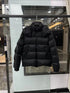 Moncler Black Detachable Hood Quilted Short Down Coat