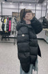Moncler Black Detachable Hood Quilted Short Down Coat