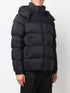 Moncler Black Detachable Hood Quilted Short Down Coat