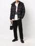 Moncler Black Detachable Hood Quilted Short Down Coat
