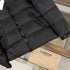 Moncler Black Detachable Hood Quilted Short Down Coat