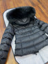 Moncler Fur-Trim Hood Puffer Coat