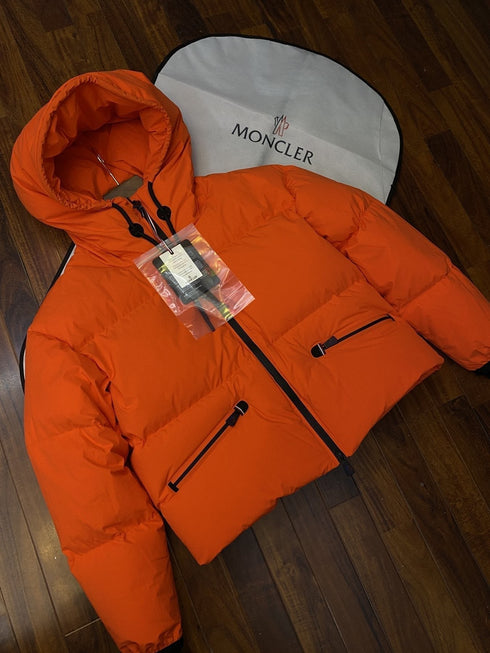 Moncler Cropped Hooded Puffer Coat