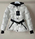 Moncler Glossy Belted Puffer Coat