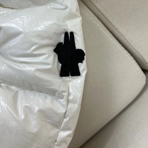 Moncler Glossy Belted Puffer Coat