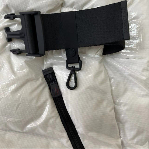 Moncler Glossy Belted Puffer Coat