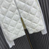 Moncler Diamond-Quilted Knit Sleeve Down Coat