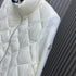 Moncler Diamond-Quilted Knit Sleeve Down Coat