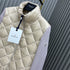 Moncler Diamond-Quilted Knit Sleeve Down Coat