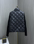 Moncler Diamond-Quilted Knit Sleeve Down Coat