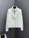 Moncler Diamond-Quilted Knit Sleeve Down Coat