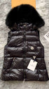 Moncler Fur-Trimmed Hooded Down Vest